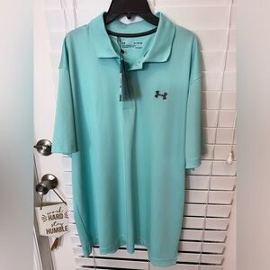 *NEVER WORN AND HAS TAGS* UA MINT GREEN POLO